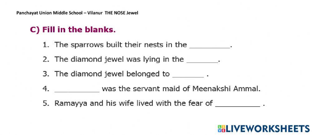 Exercise Page 6 worksheet | Live Worksheets