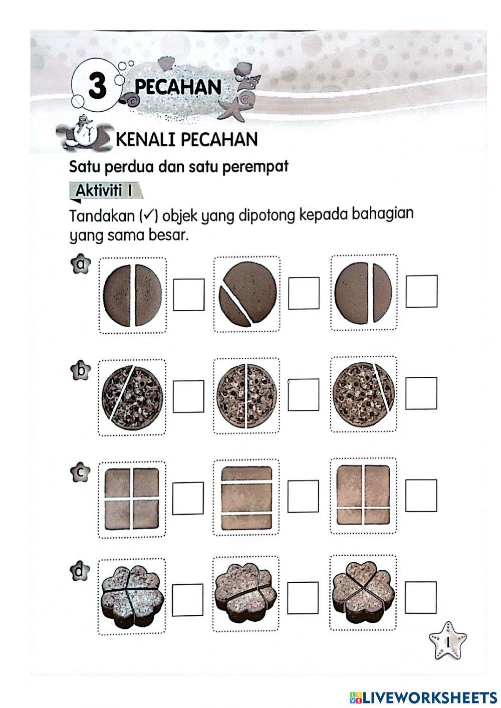 KENALI PECAHAN TAHUN 1