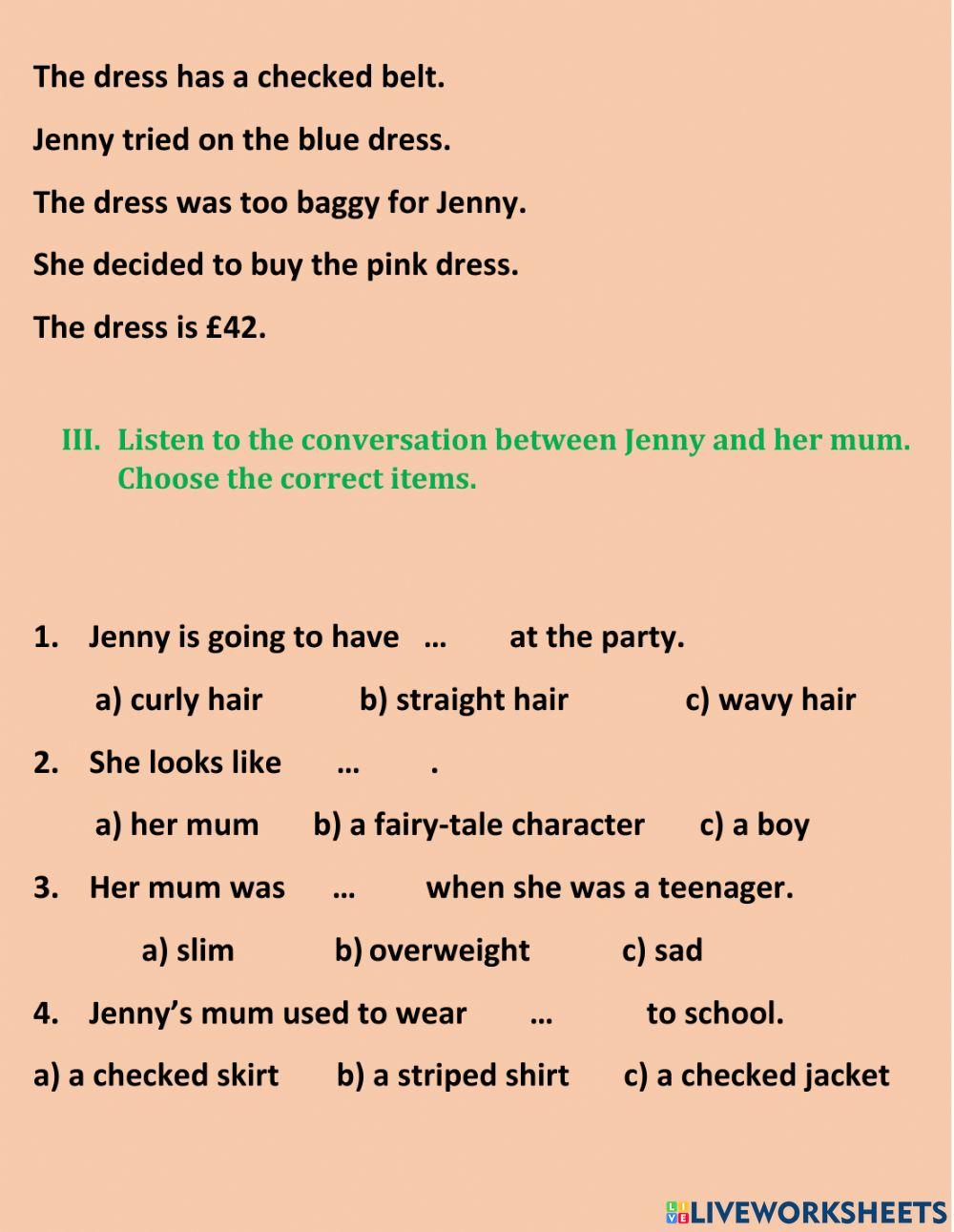 Form 7. Unit 1-2. Listening A