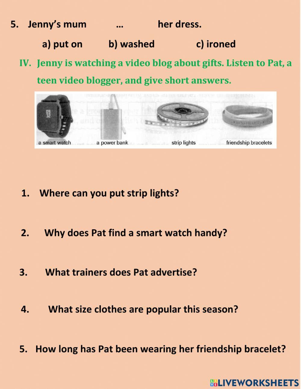 Form 7. Unit 1-2. Listening A