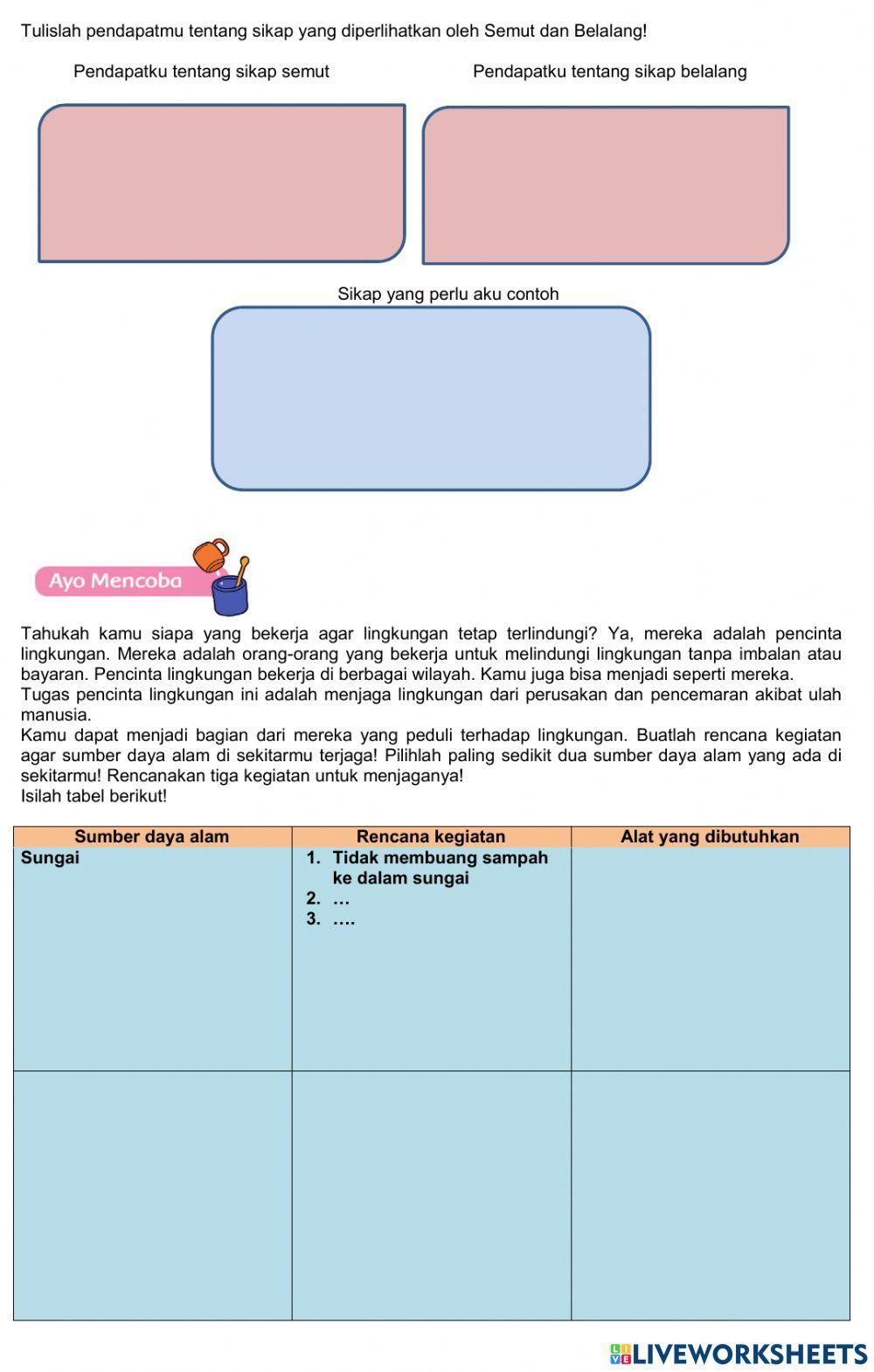 LKPD tema 4 subtema 1 pembelajaran 3