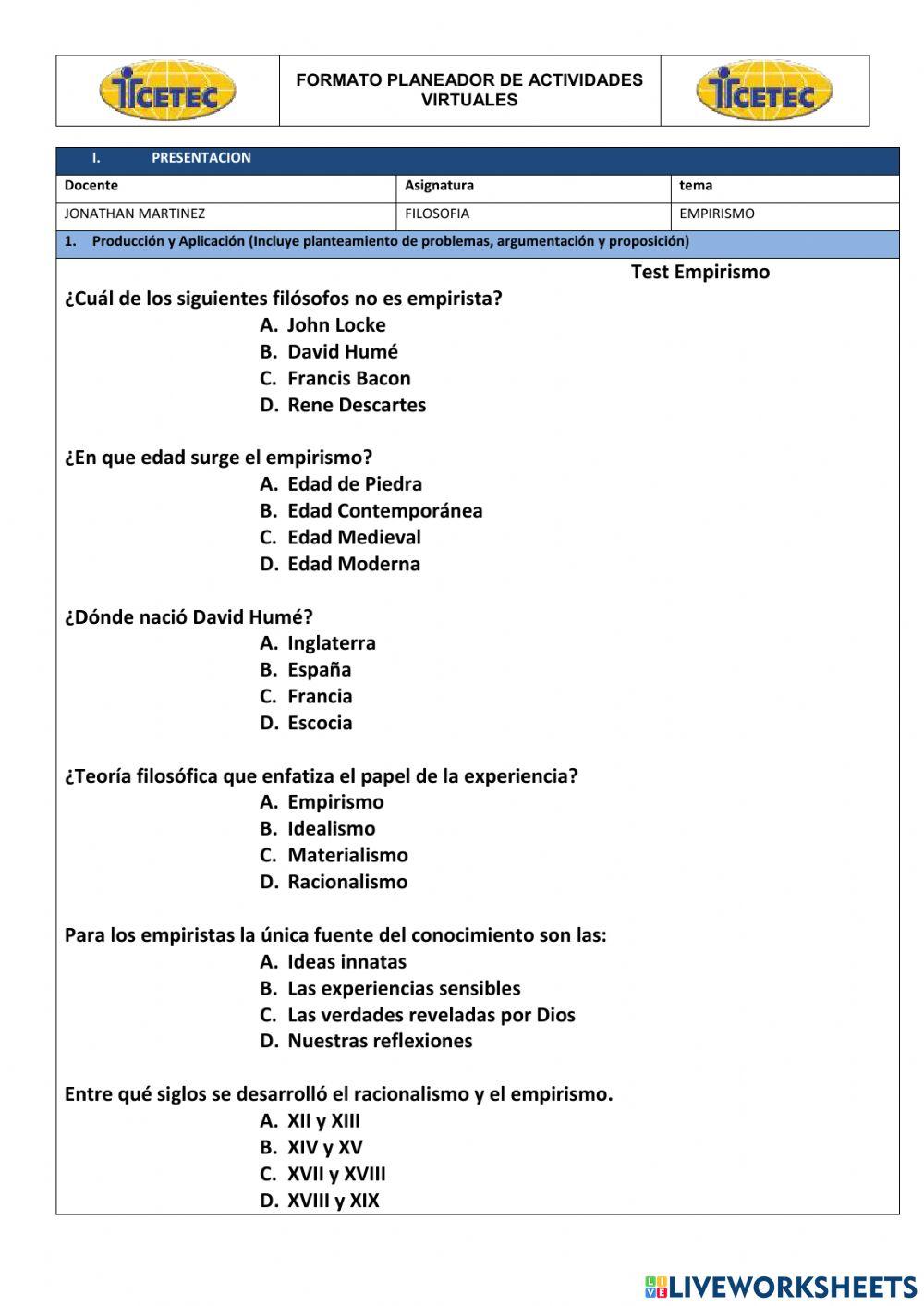 Según los empiristas: