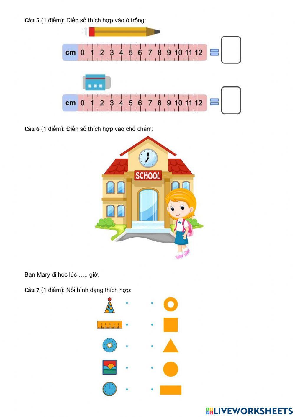 Ôn tập toán bài 3