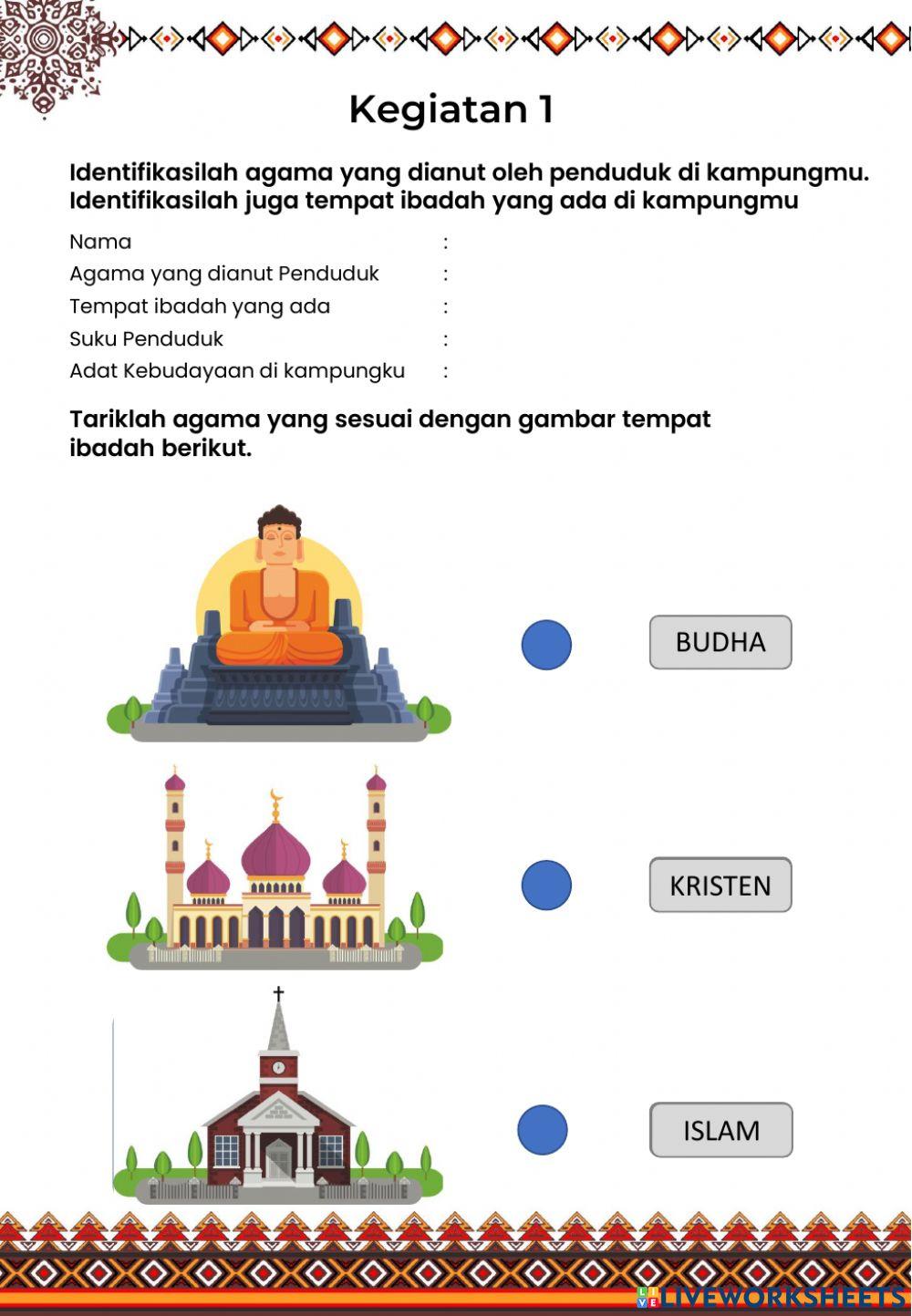 E-LKPD Keberagamaan Budaya Meningkatkan Potensi Toleransi 