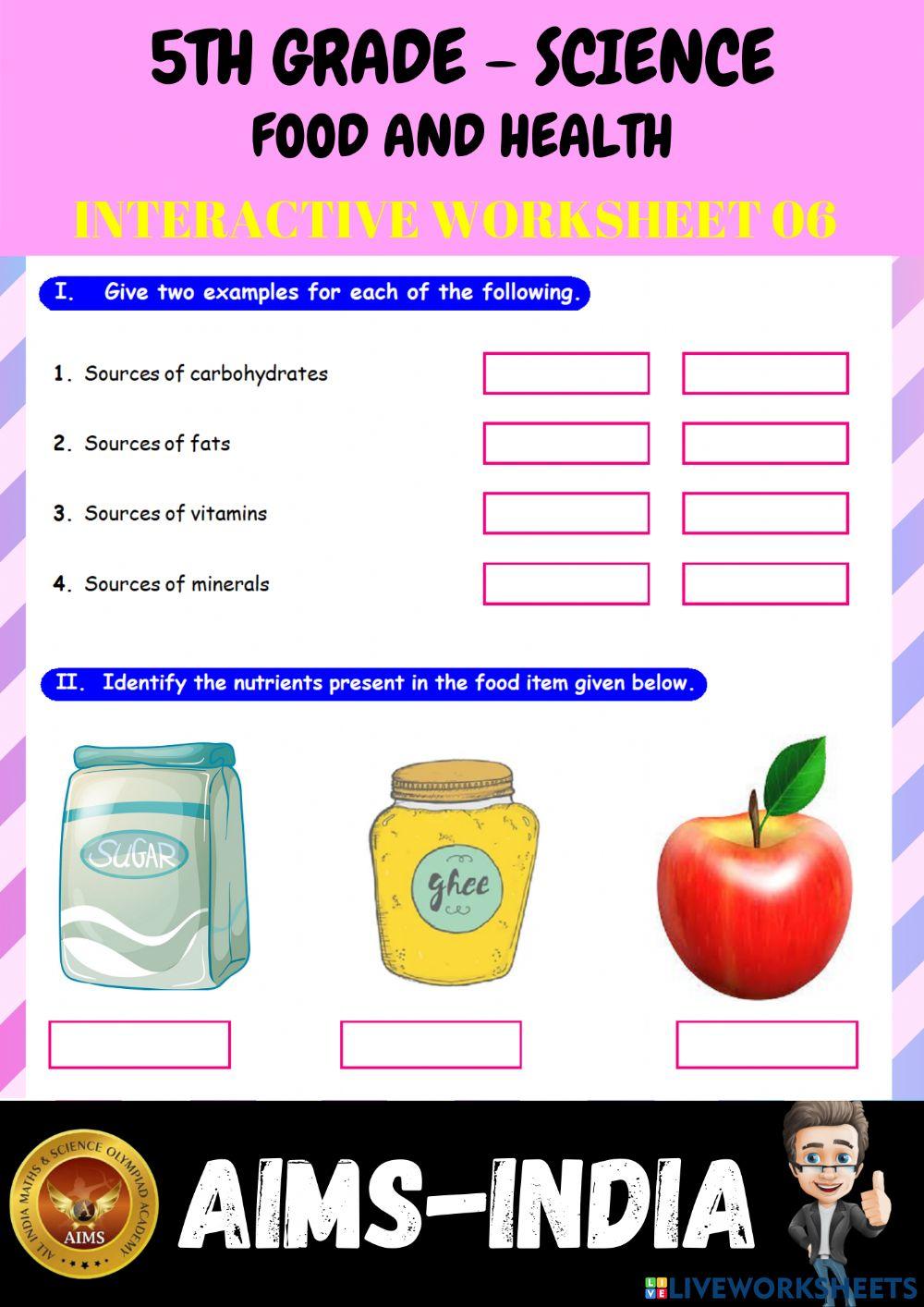 5th-science-ps06- food & health