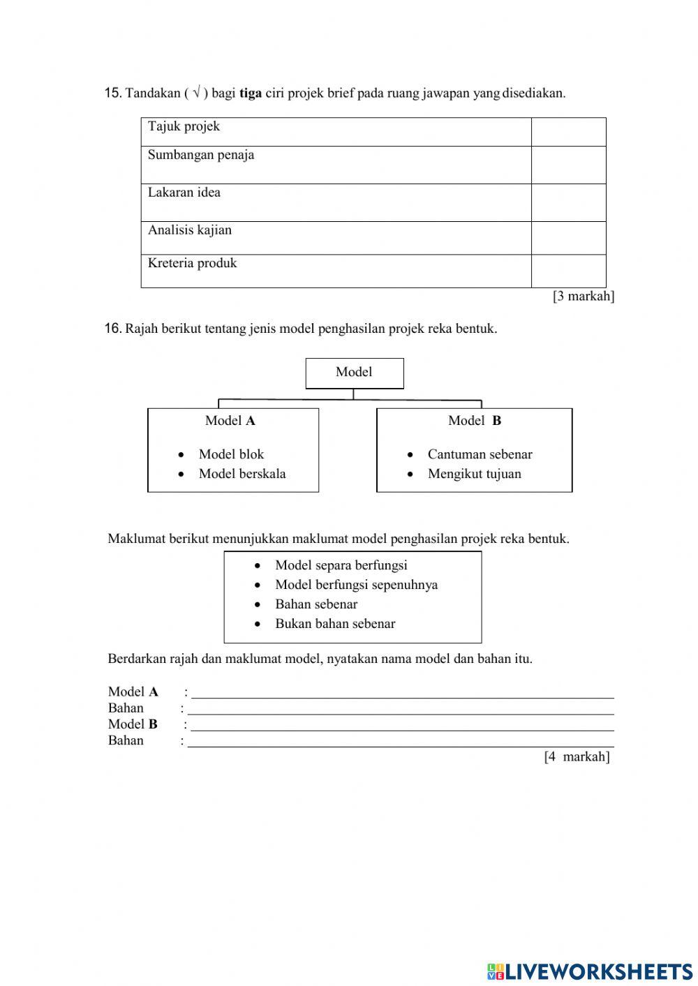 PEPERIKSAAN PERTENGAHAN TAHUN 2021 TING 1 (RBT BAHAGIAN B)