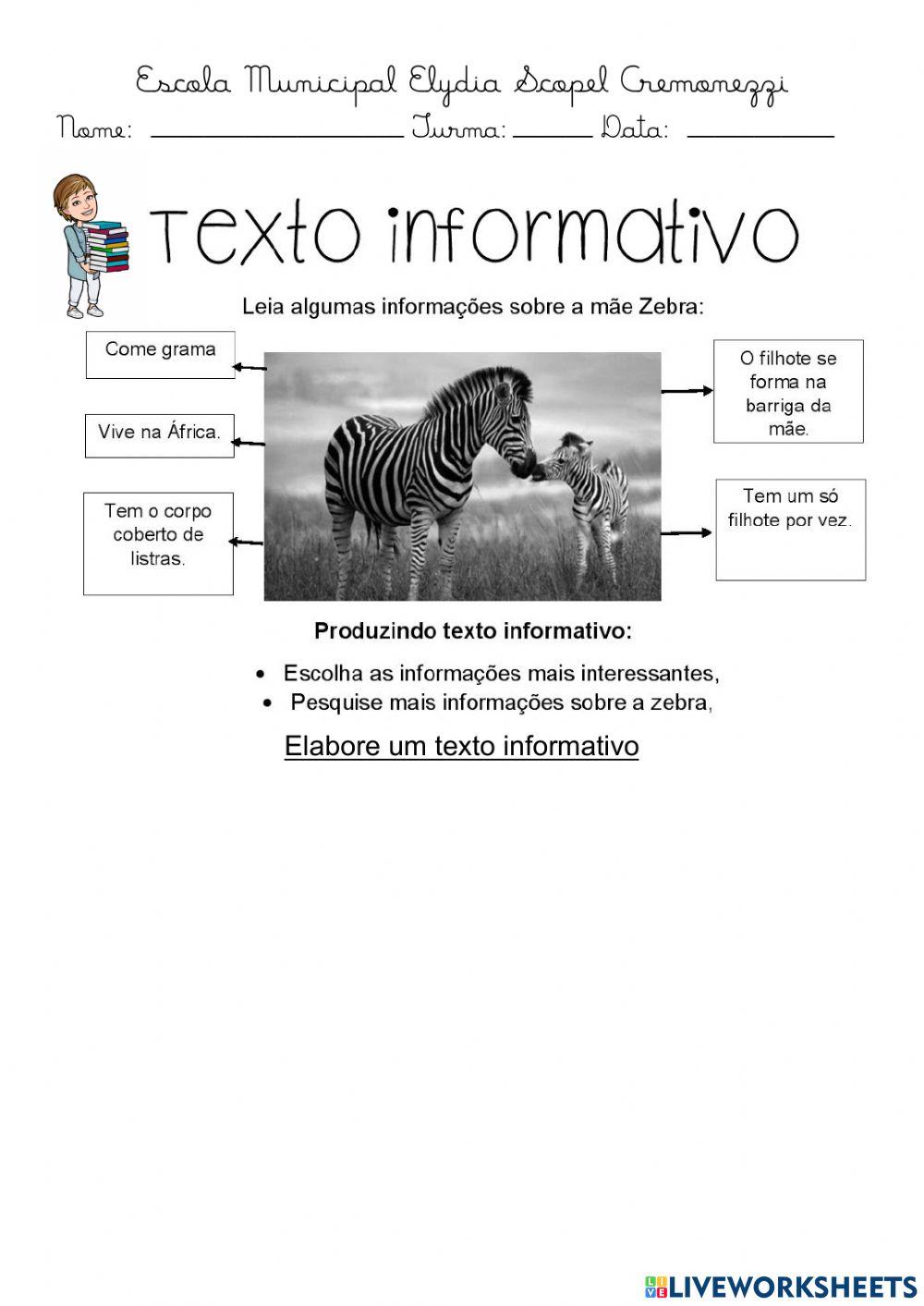 Texto Informativo Zebra