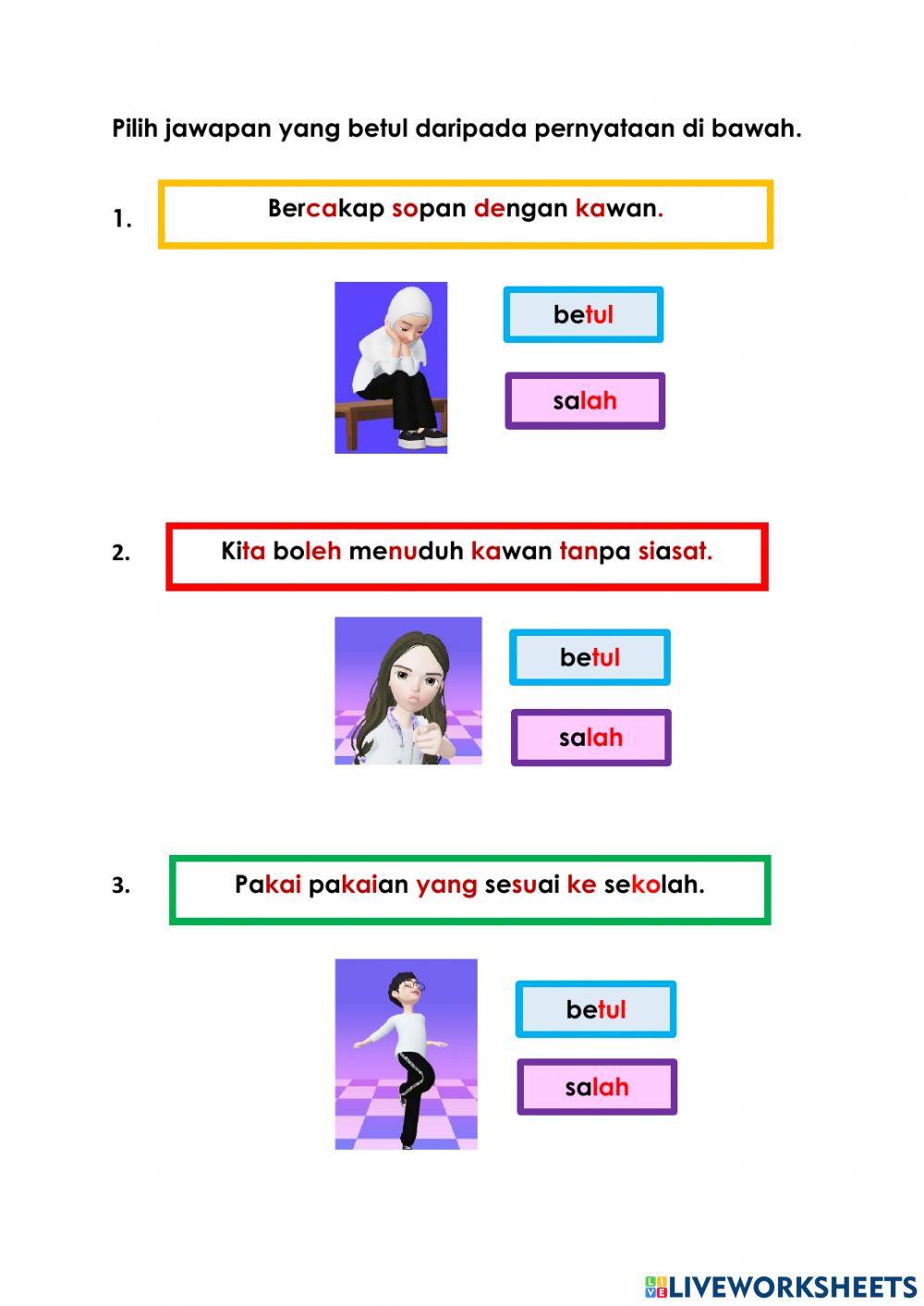Quiz Betul atau Salah 2