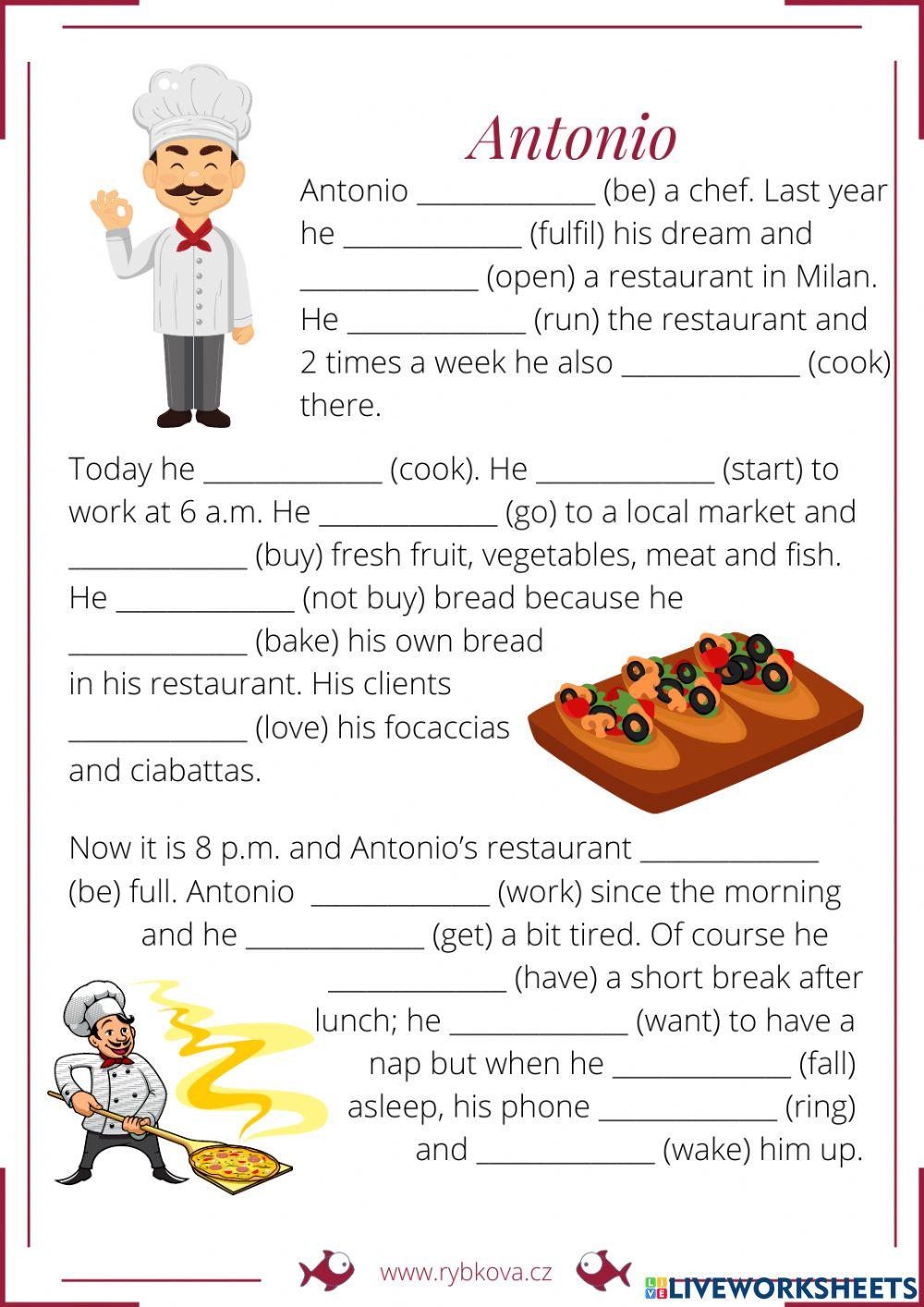 Antonio - various tenses