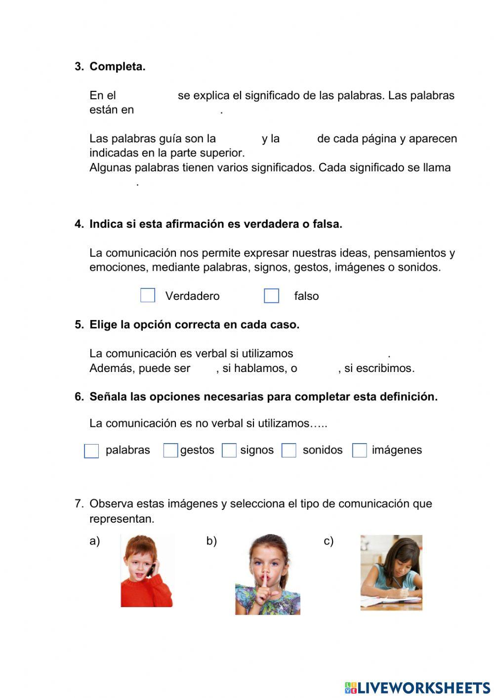 La comunicación y el abecedario