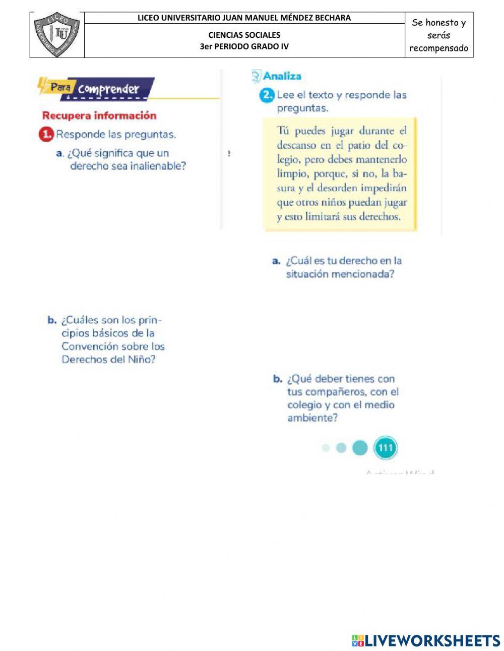 Taller derechos del niño