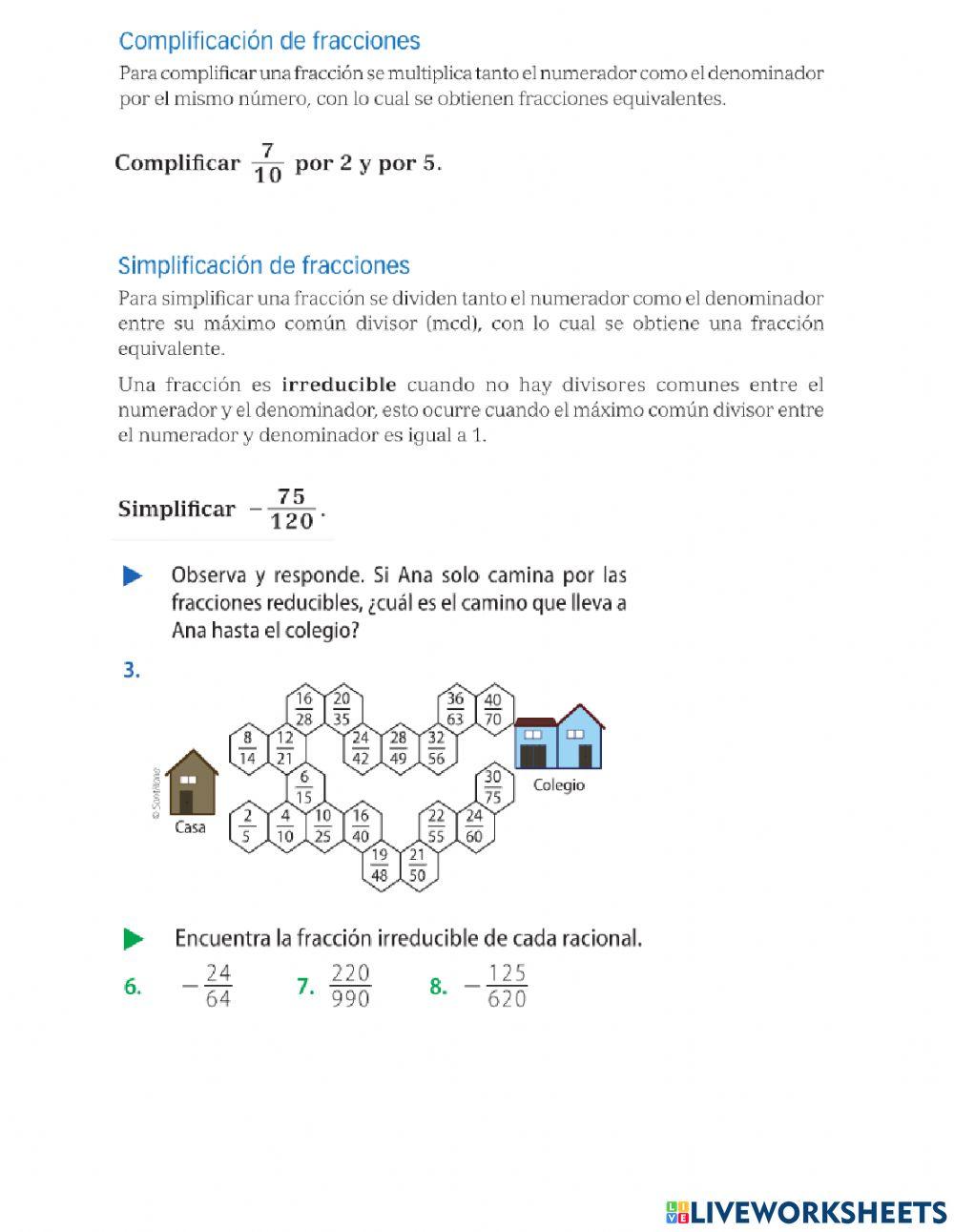 Números Racionales Números Racionales