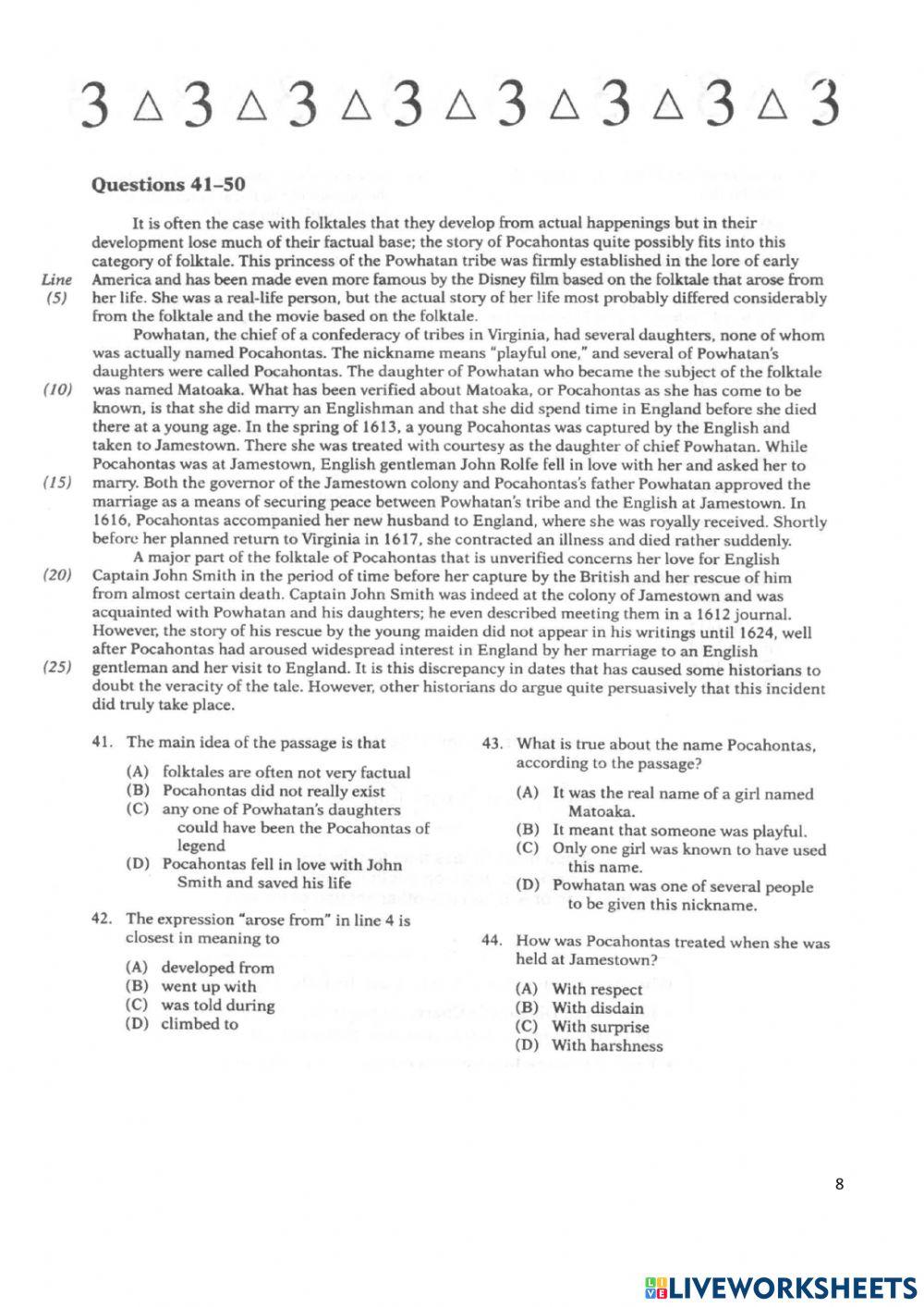 CBATELP 3 - FINAL TEST READING