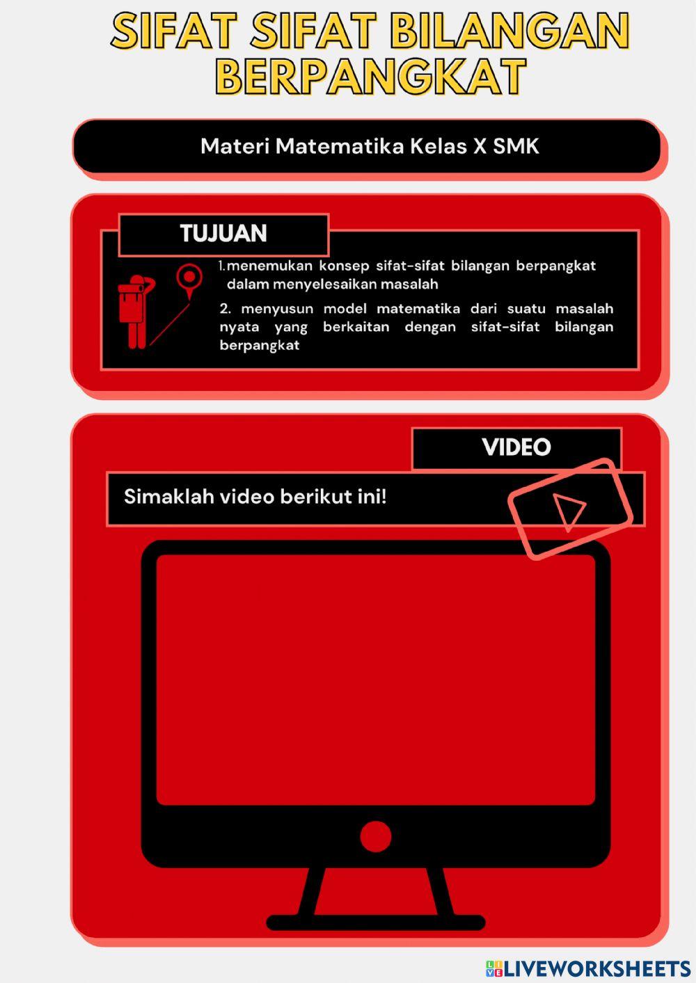 Sifat sifat eksponen