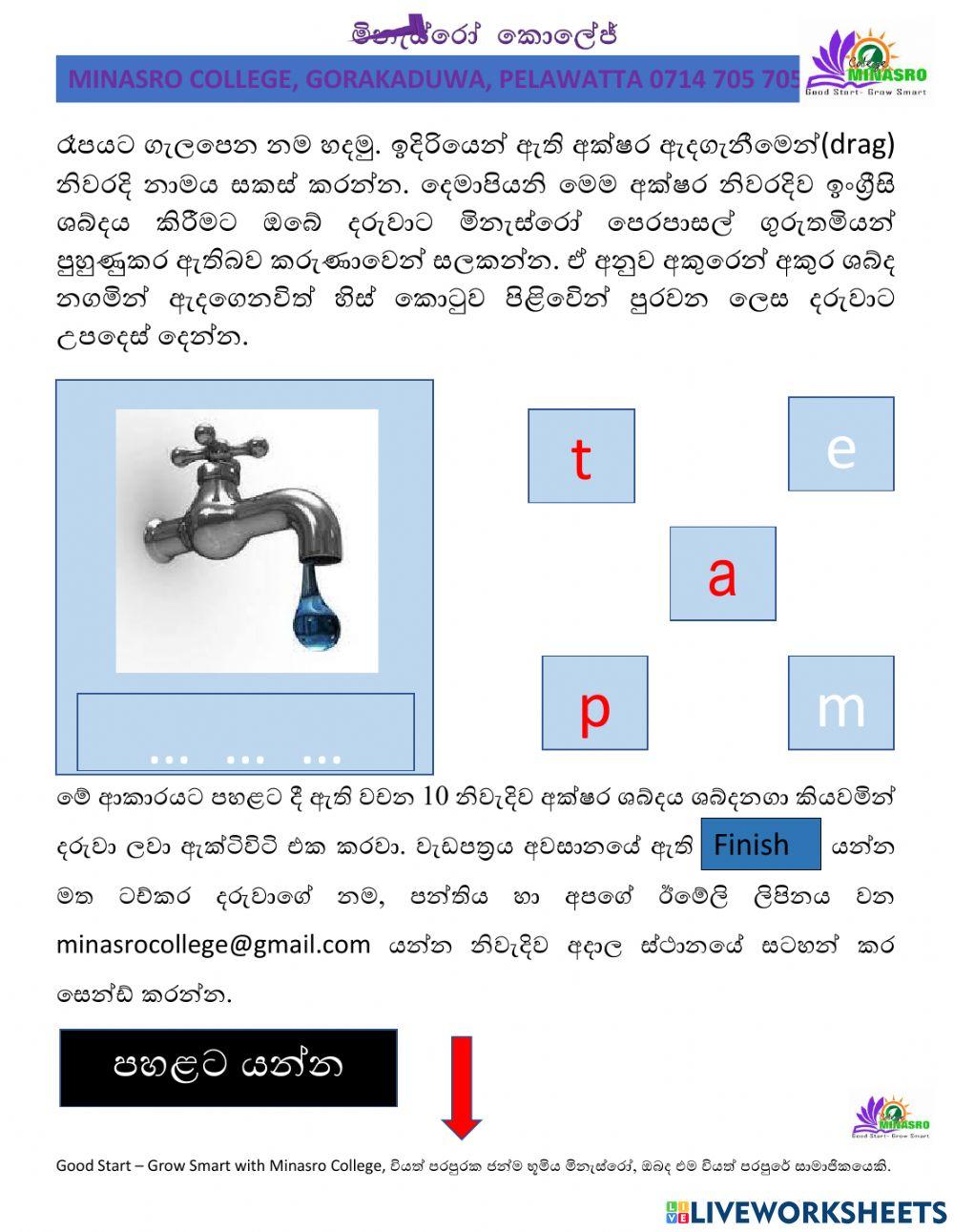 Minasro preschool English