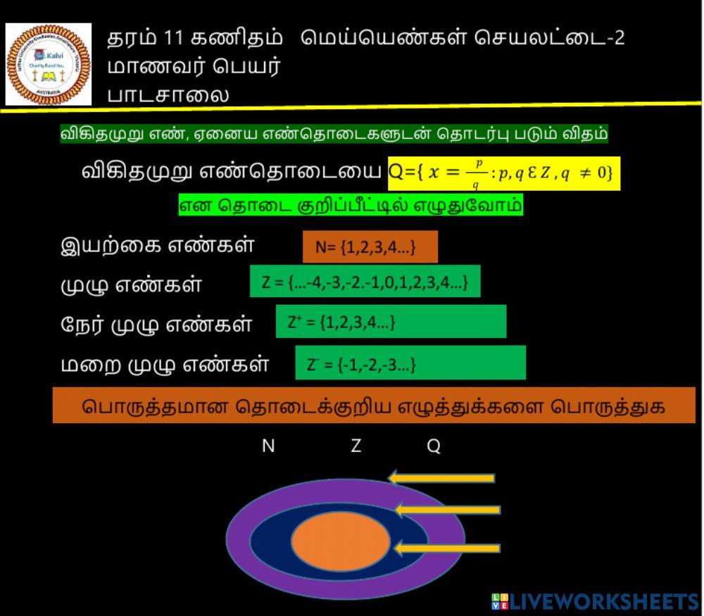 Maths Gr 11 மெய்யெண்கள் 2
