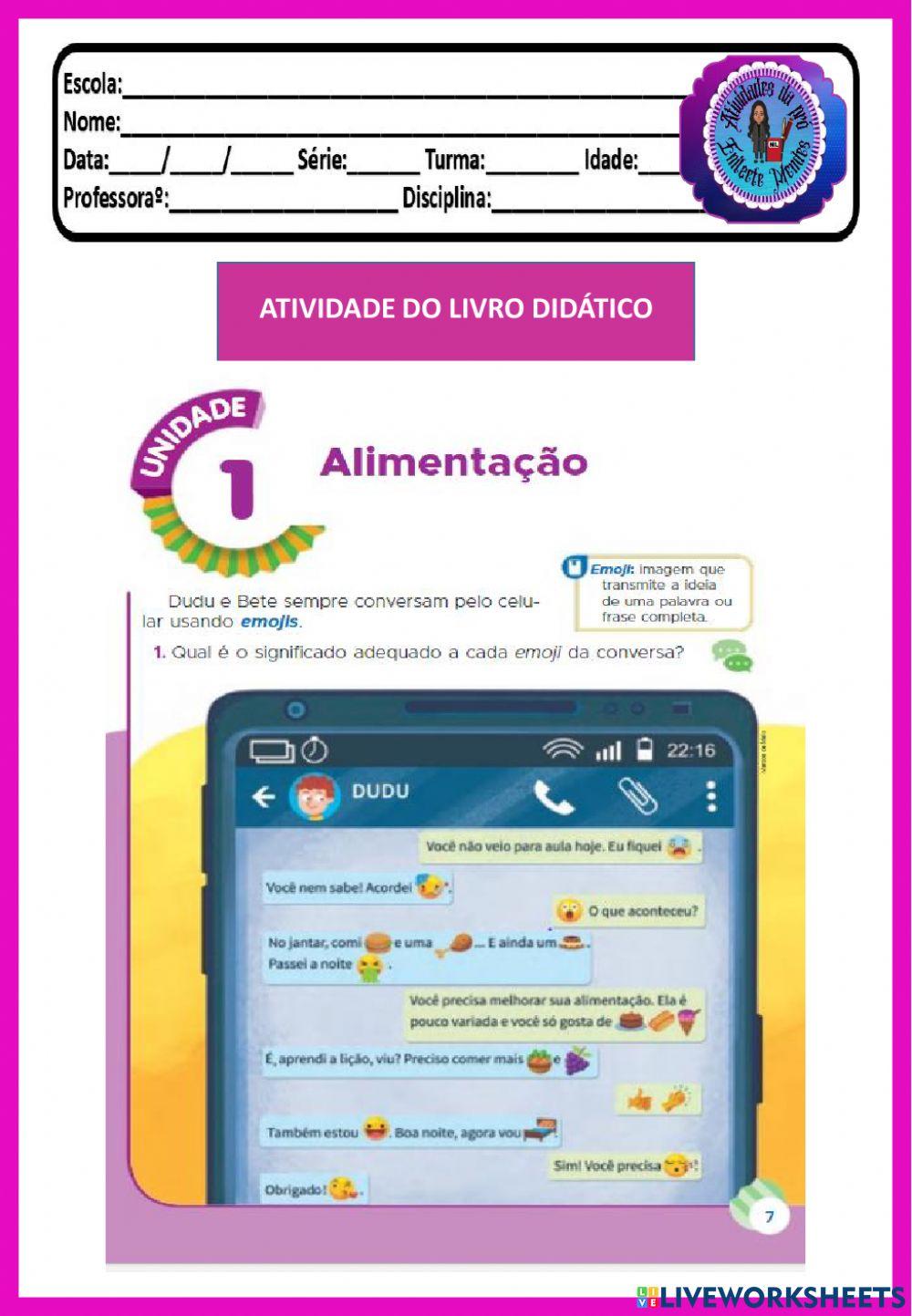 Nossa alimentação, nossa saúde!