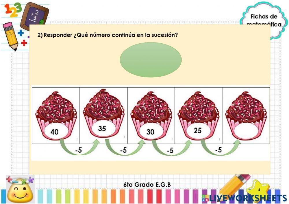 Sucesiones con sumas y restas