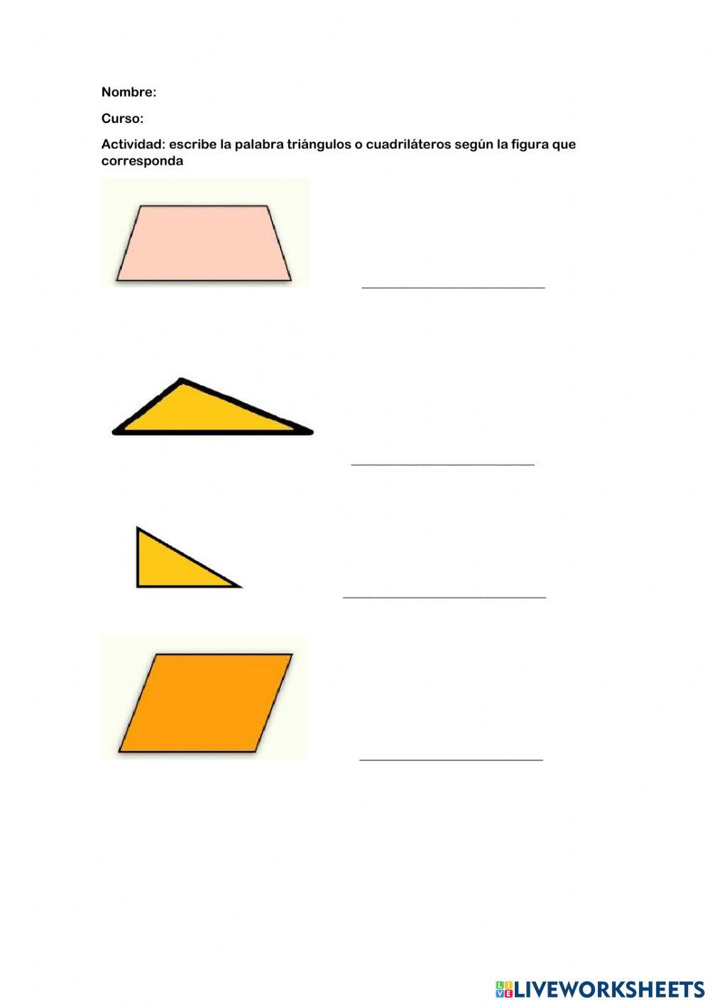 Triángulo y cuadrilátero