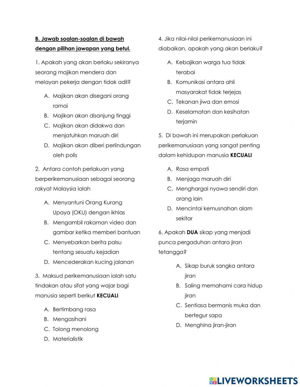 Pendidikan moral tingkatan 4