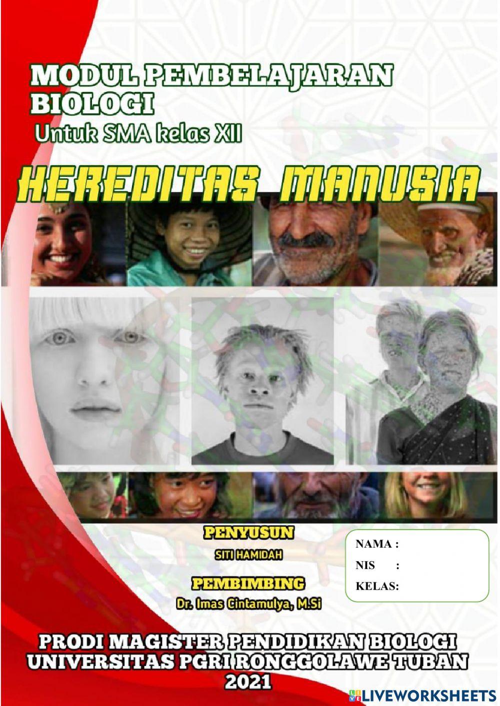 Soal Latihan Modul Hereditas Pada Manusia