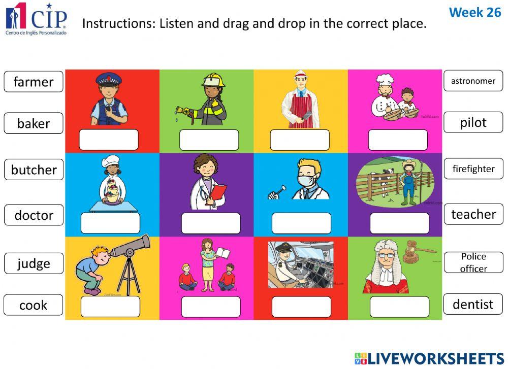 KIDS Jobs 1 Week 25 | Centro de Inglés Personalizado