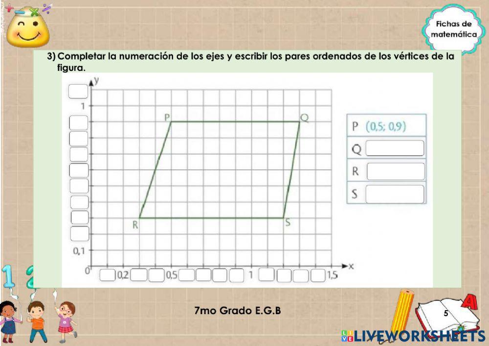 Pares ordenados con decimales
