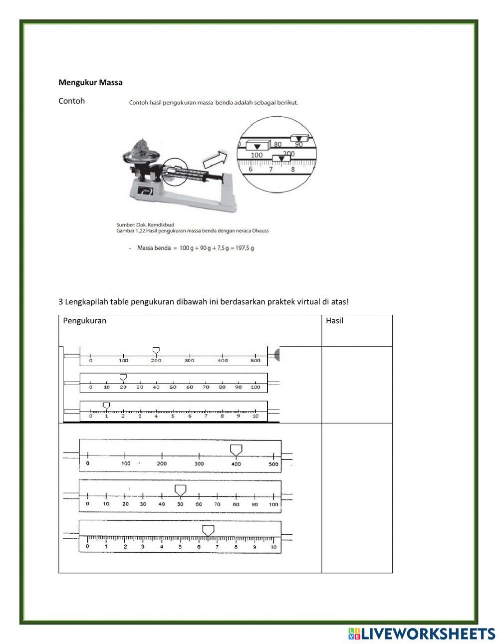 LKPD Kelas 7 3.1 Besaran pokok