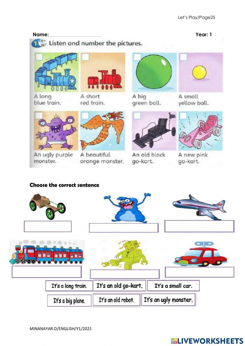 Super Minds Y1 - Toys and Adjectives