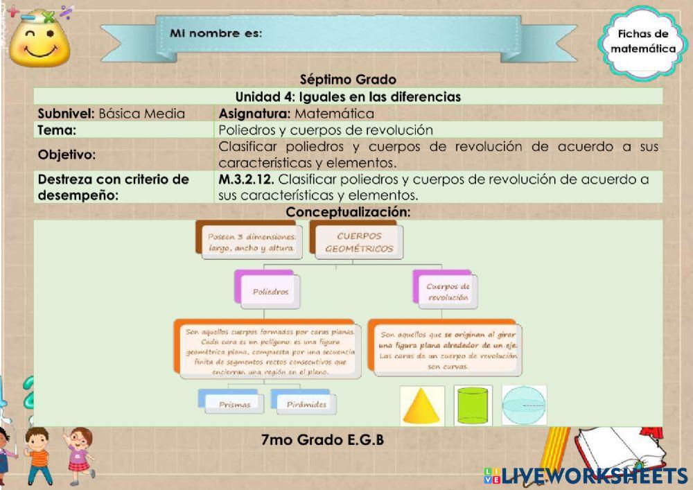Poliedros y cuerpos de revolución