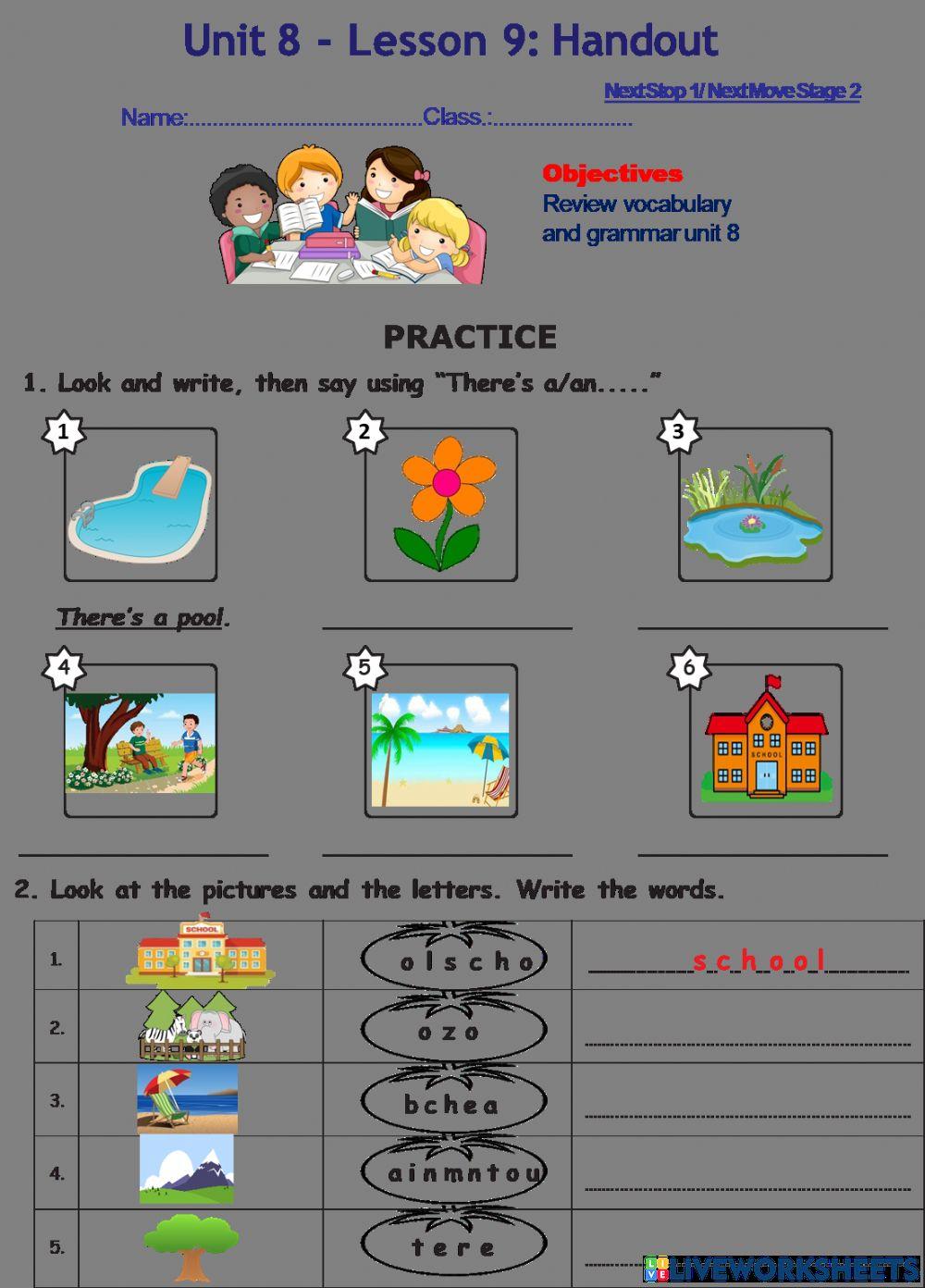 Review unit 8 lesson 9 next stop 1 1214562 tranganna