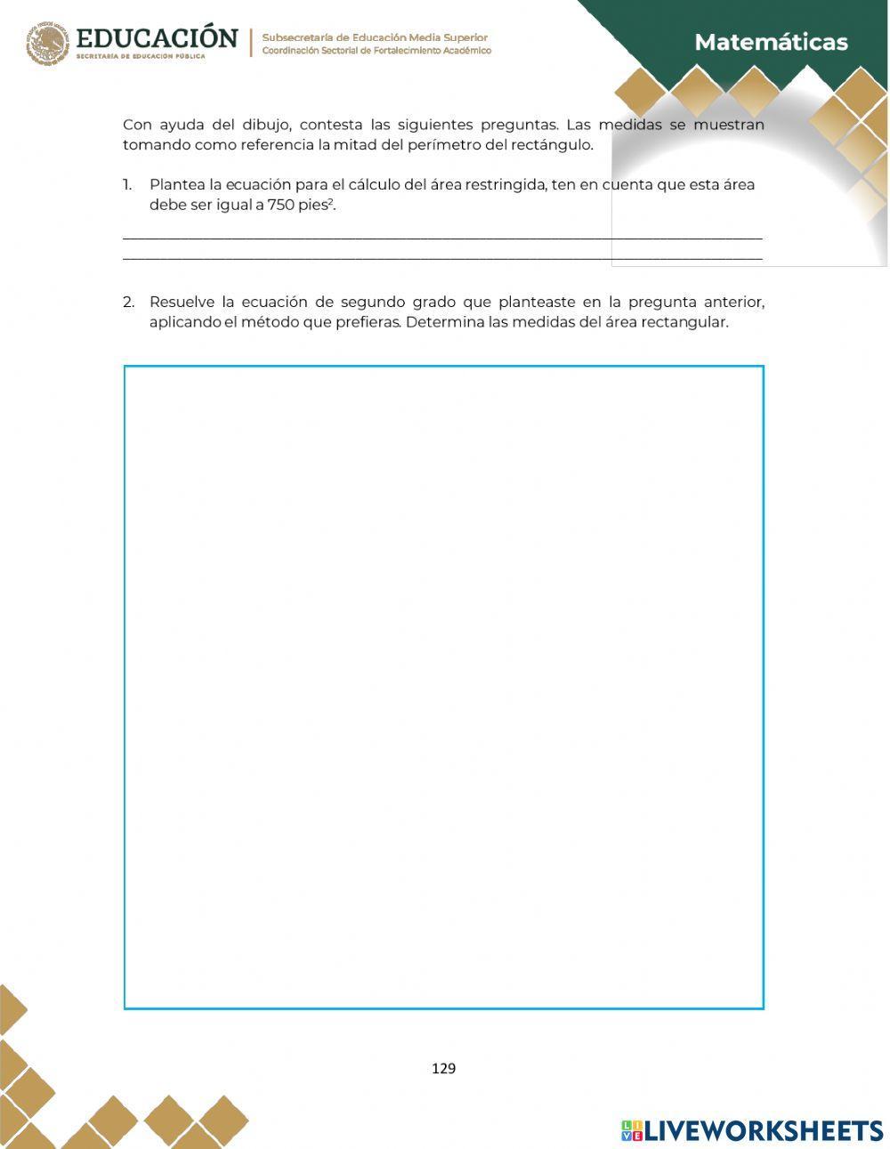 8. Ecuaciones cuadráticas