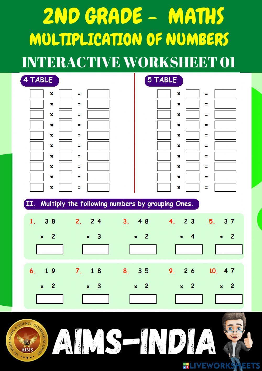 2nd-maths-ps01- multiplication of numbers - ch 07