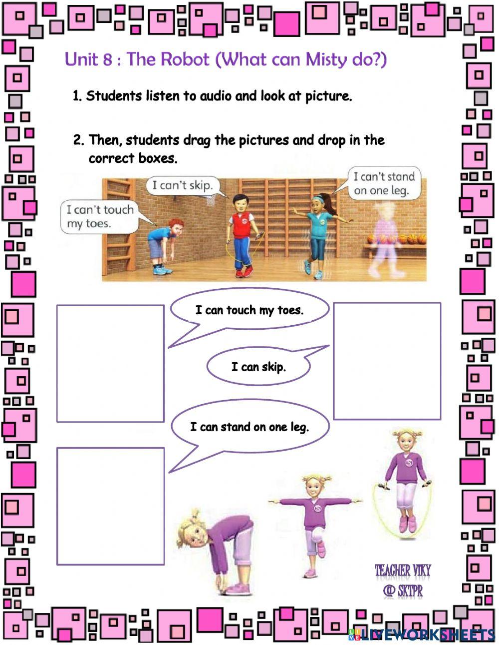 Unit 8 : The Robot (What can Misty do?)