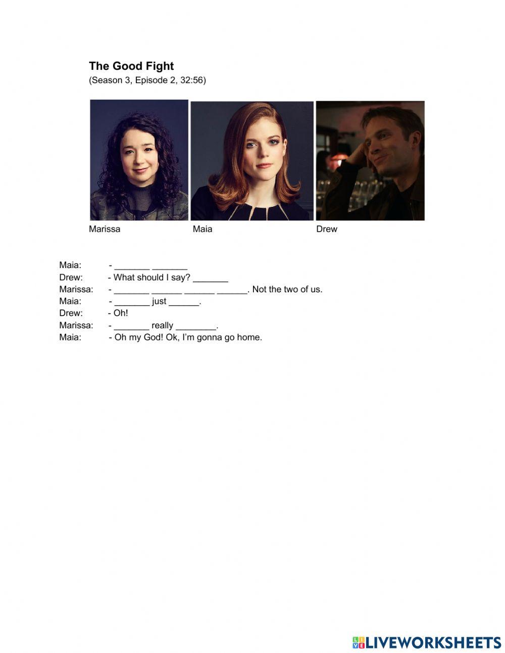 The Good Fight worksheet Live Worksheets