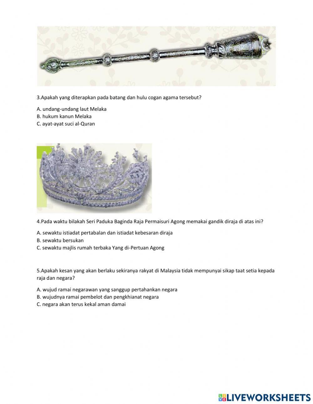 Alat kebesaran Yang di-Pertuan Agong & Permaisuri Agong