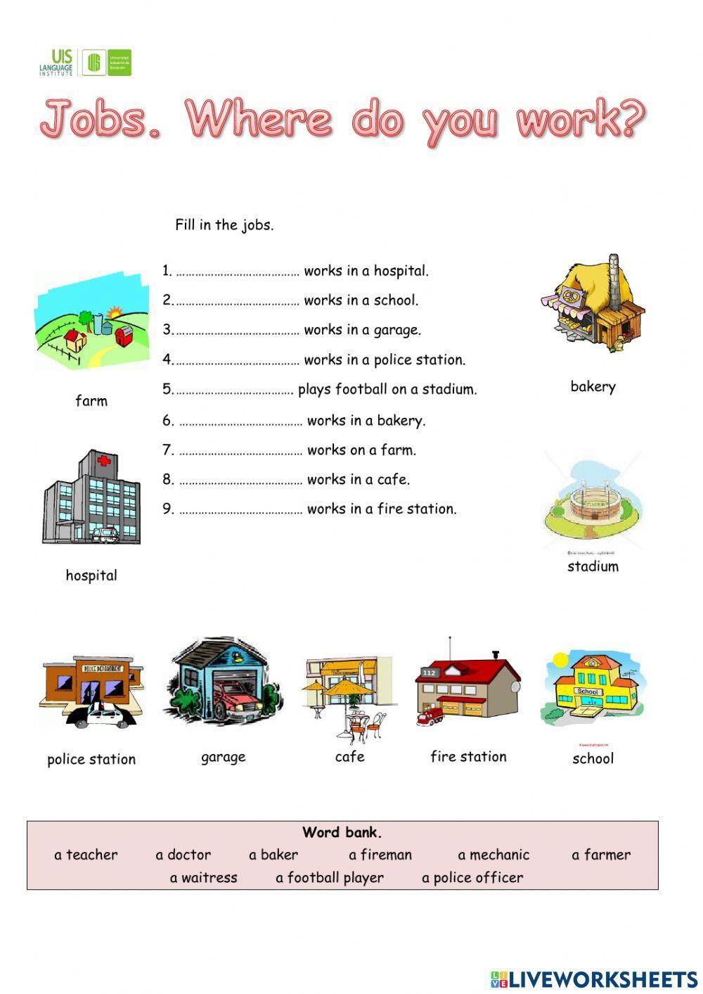 Jobs and city places