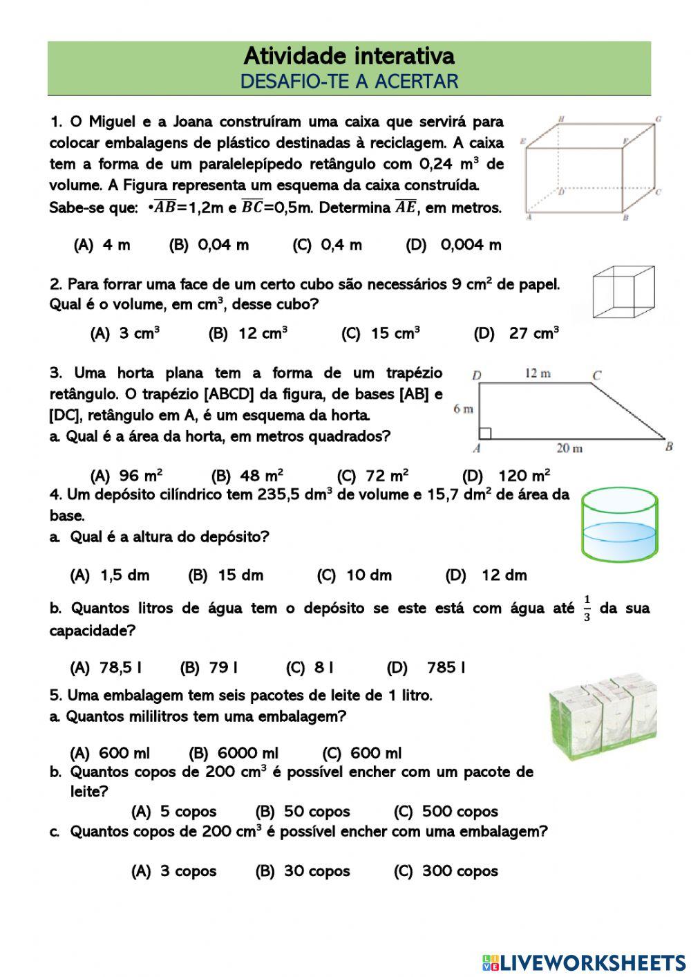 Desafio-te a... acertar