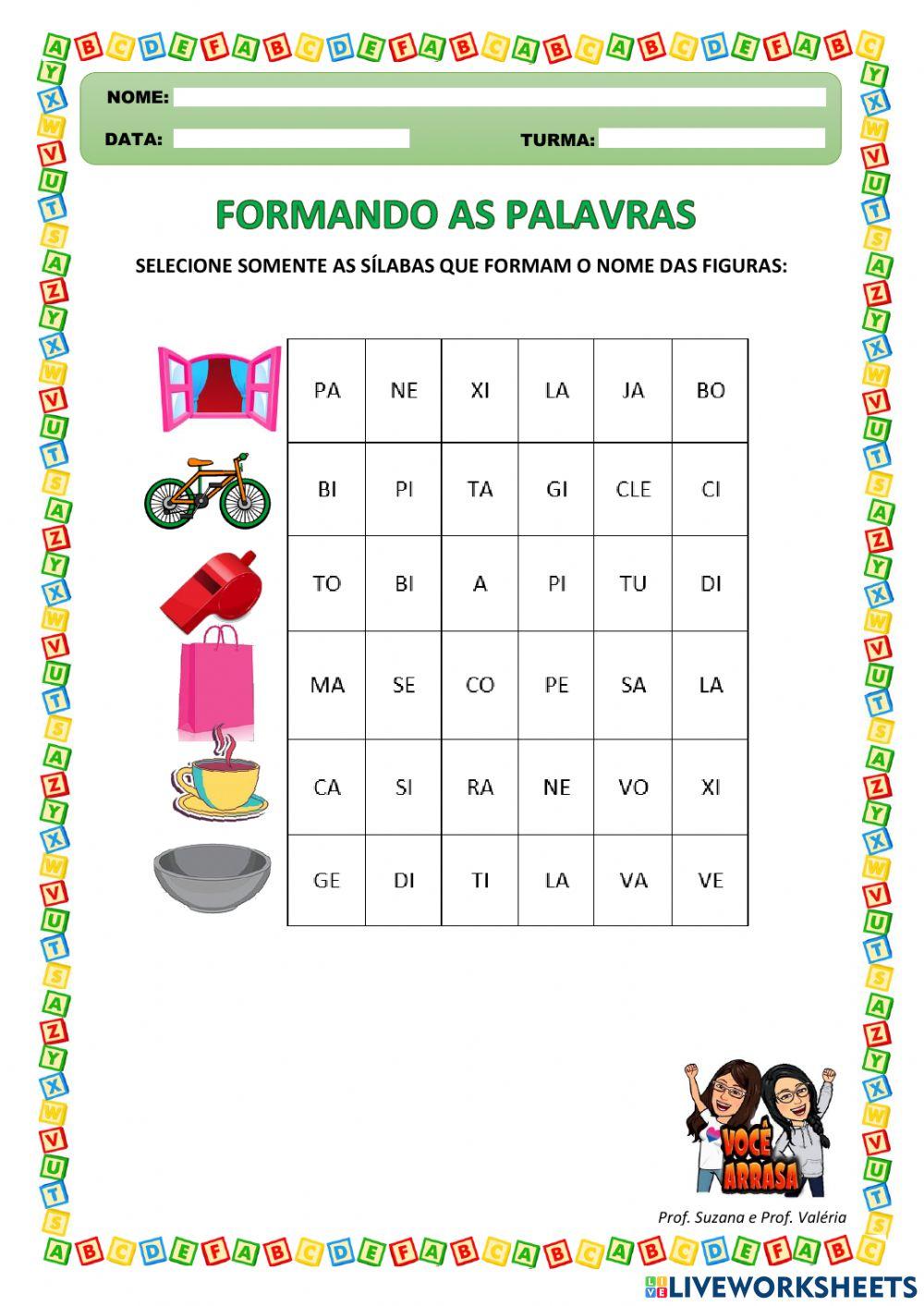 Formando as Palavras