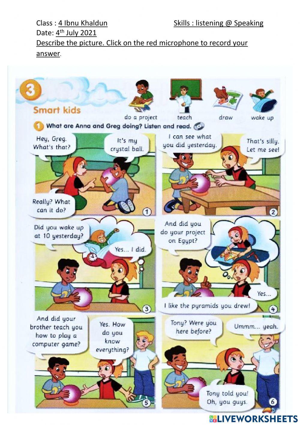 What Anna and Greg Doing?