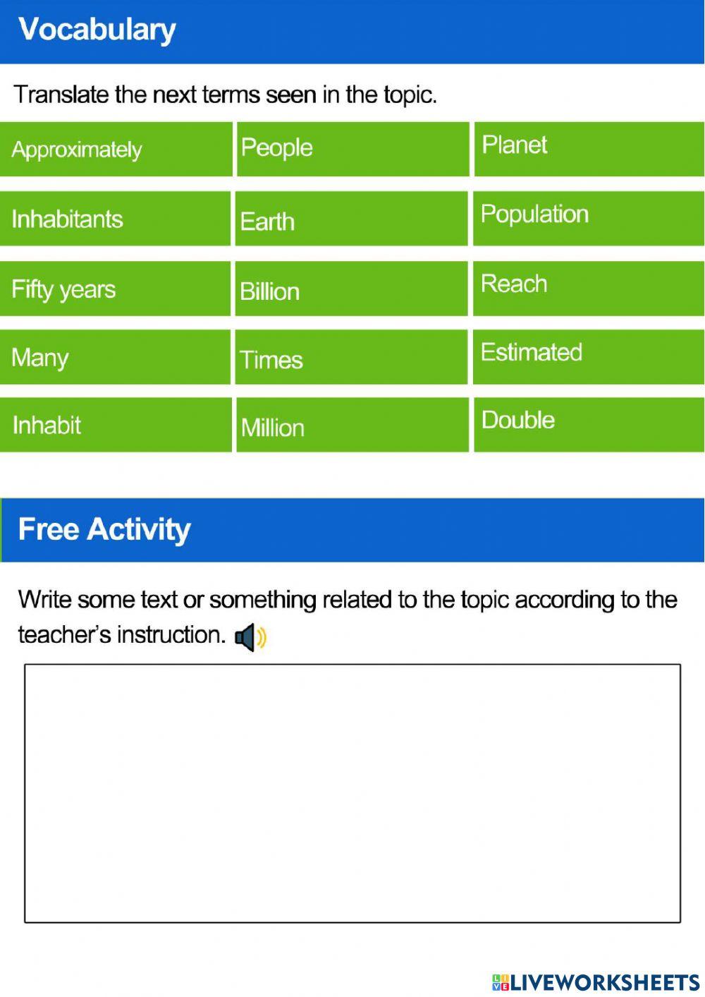 How many people are there on the planet?