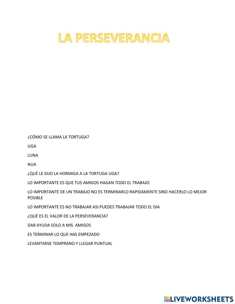 Perseverancia