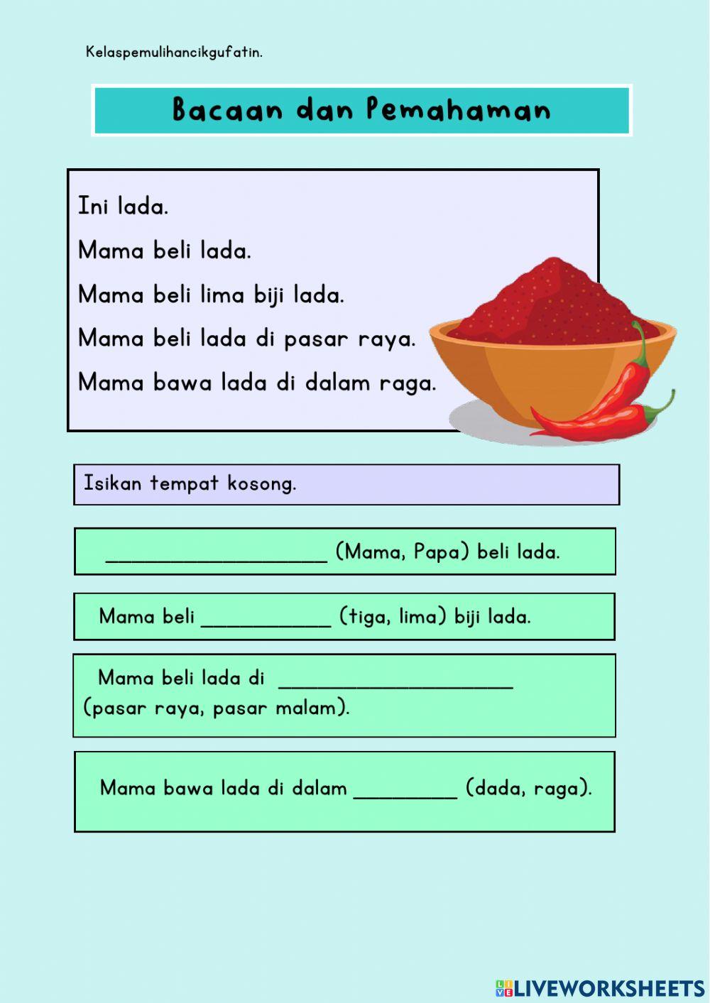 Bacaan dan Pemahaman