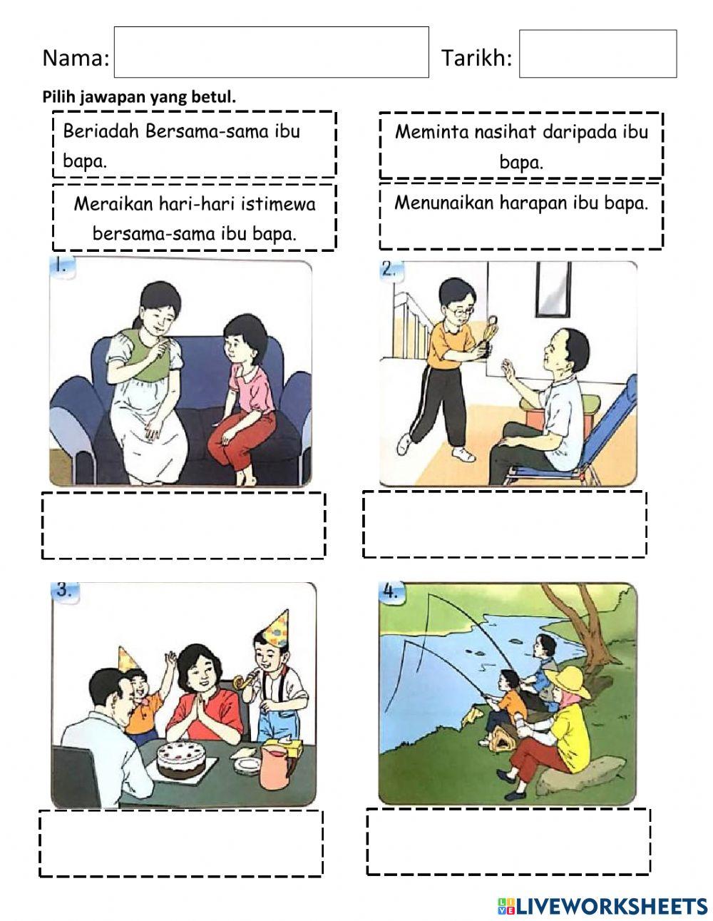 Pendidikan moral- cara saya sayang ibu bapa