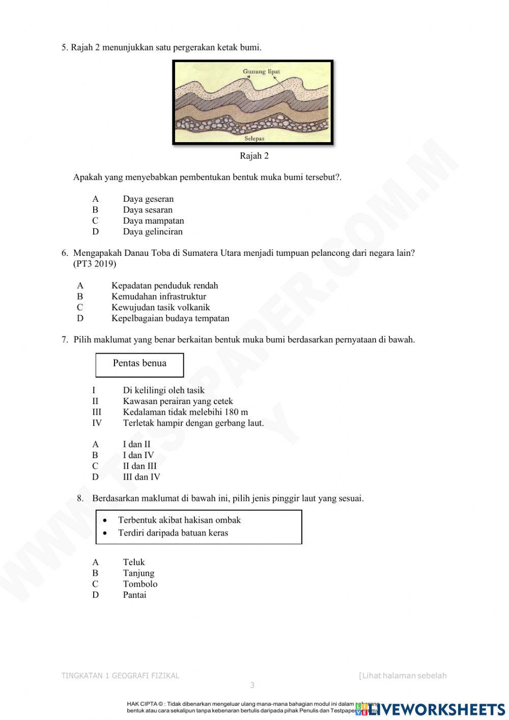 Geografi tingkatan 1