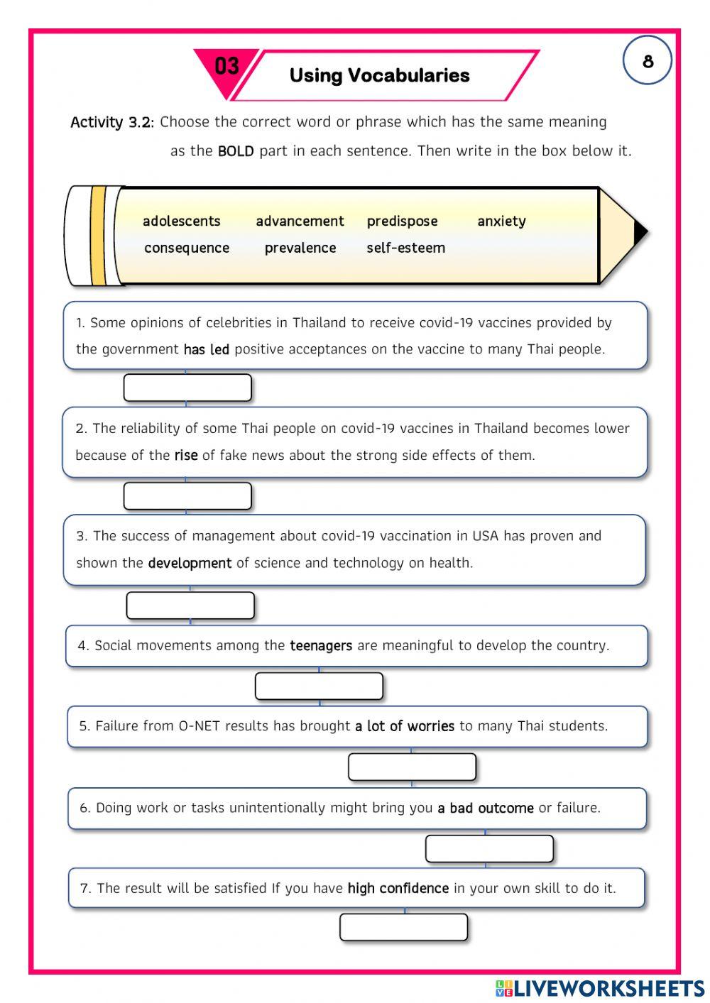 Using Vocab: Social Media