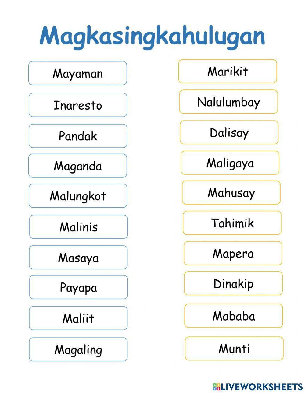 1141839 magkasingkahulugan jeyann gomez