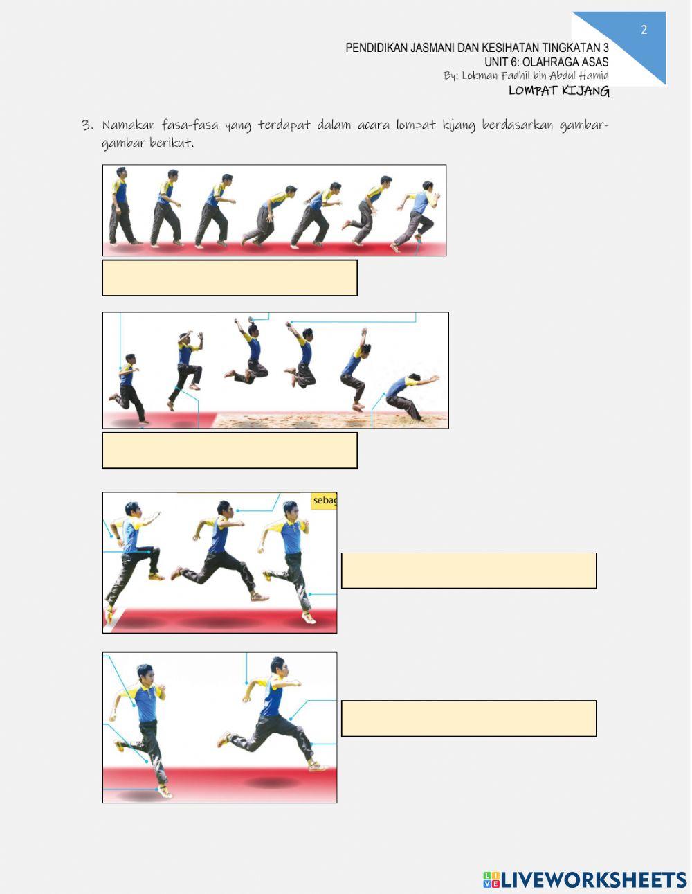 PJK Tingkatan 3: Olahraga Asas - lompat kijang