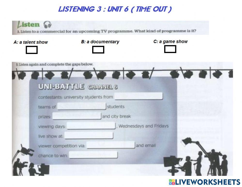 Listening Lesson 3 F4-Unit 6