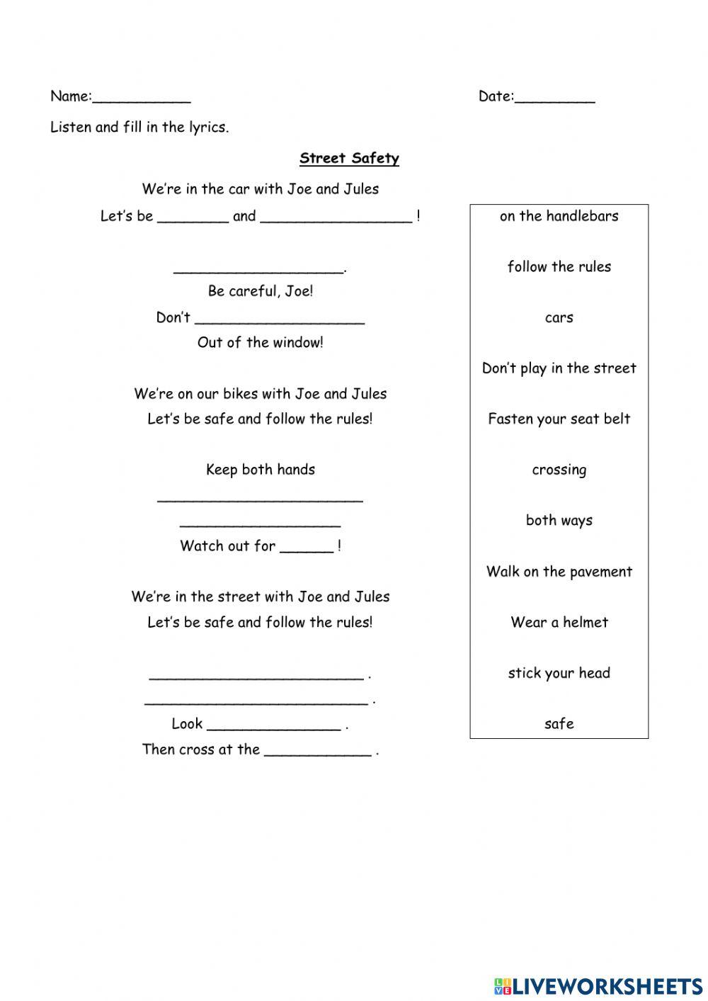 Module 6 Getting Around Worksheets 2 Pdf